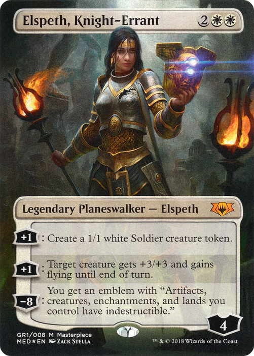 Elspeth, Knight-Errant (MED-GR1) - mythic (Borderless) - Foil