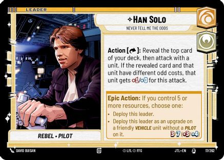Han Solo - Never Tell Me the Odds (017/262) - JTL - Special