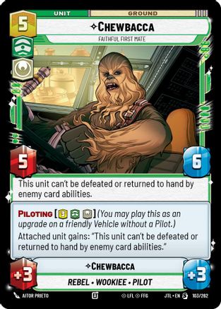 Chewbacca - Faithful First Mate (103/262) - JTL - Special