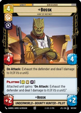Bossk - Hunt By Instinct (187/262) - JTL - Special