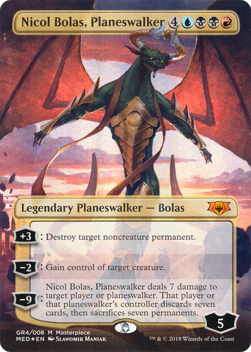 Nicol Bolas, Planeswalker (MED-GR4) - mythic (Borderless) - Foil