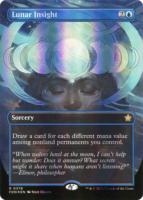 Lunar Insight (FDN-378) - rare (Borderless) - Foil