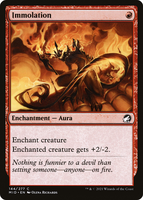 Immolation (MID-144) - common - Foil