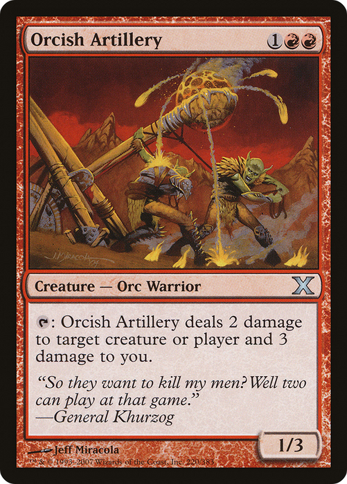 Orcish Artillery (10E-220) - uncommon - Foil