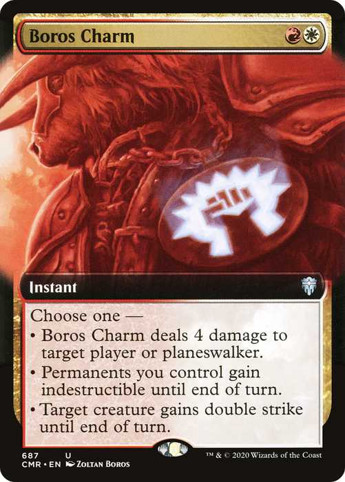 Boros Charm (CMR-687) - uncommon: (Extended Art)
