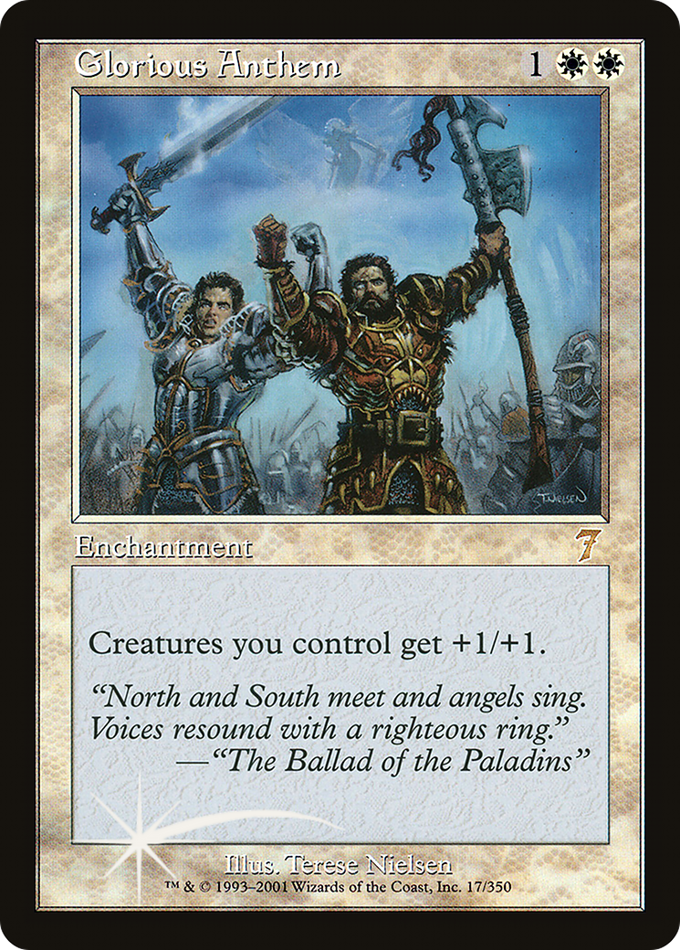Glorious Anthem (7ED-17★) - rare - Foil