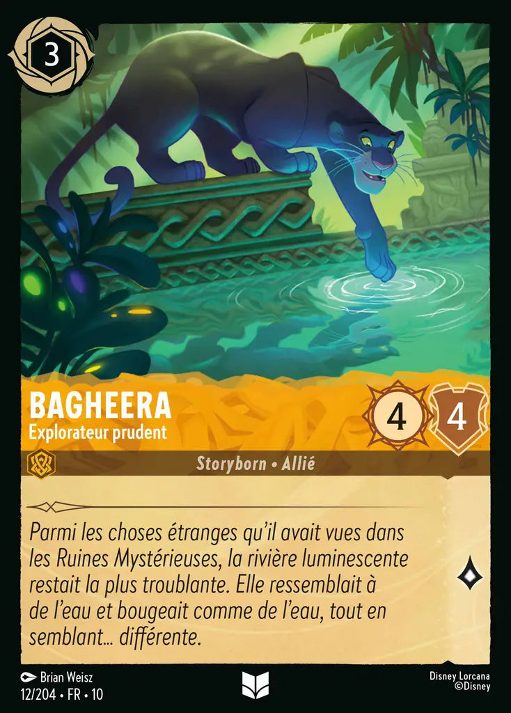 Bagheera - Explorateur prudent (12/204) - LDLP - Inhabituelle - Cold Foil