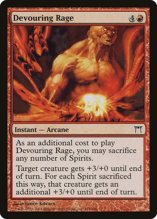 Devouring Rage (CHK-164) - common - Foil