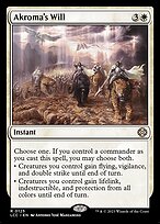Akroma's Will (LCC-125) - rare