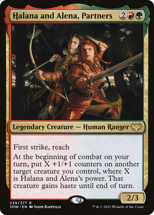 Halana and Alena, Partners (VOW-239) - rare - Foil