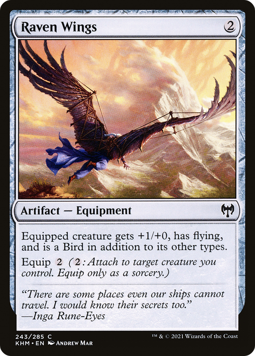 Raven Wings (KHM-243) - common - Foil