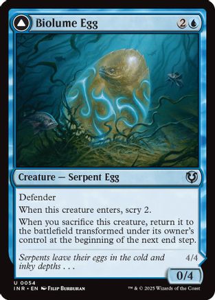 Biolume Egg // Biolume Serpent (INR-054) - uncommon - Foil