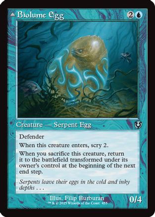 Biolume Egg // Biolume Serpent (INR-455) - uncommon - Foil