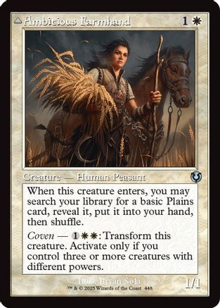 Ambitious Farmhand // Seasoned Cathar (INR-448) - uncommon
