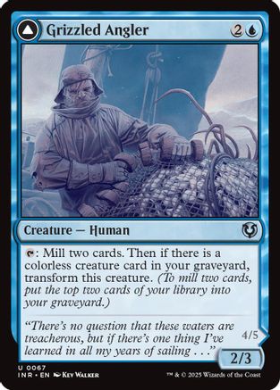 Grizzled Angler // Grisly Anglerfish (INR-067) - uncommon