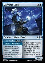 Galvanic Giant // Storm Reading (WOE-052) - uncommon