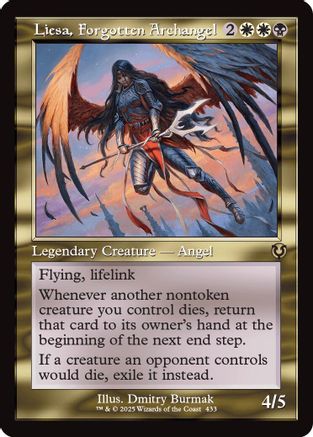 Liesa, Forgotten Archangel (Retro Frame) (INR-433) - rare - Foil