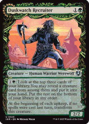 Duskwatch Recruiter // Krallenhorde Howler (INR-323) - uncommon: (Showcase)