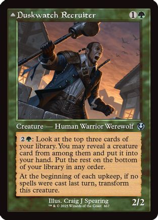 Duskwatch Recruiter // Krallenhorde Howler (INR-467) - uncommon - Foil