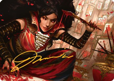Blood Artist Art Card (Gold-Stamped Signature) (AAINR-022) - special