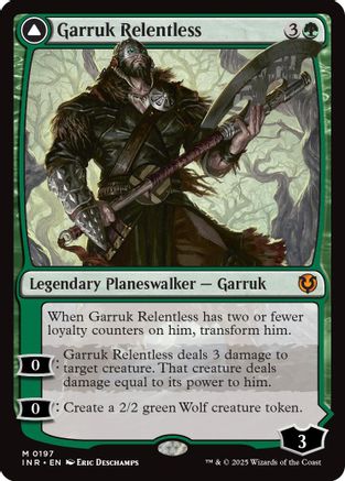 Garruk Relentless // Garruk, the Veil-Cursed (INR-197) - mythic - Foil