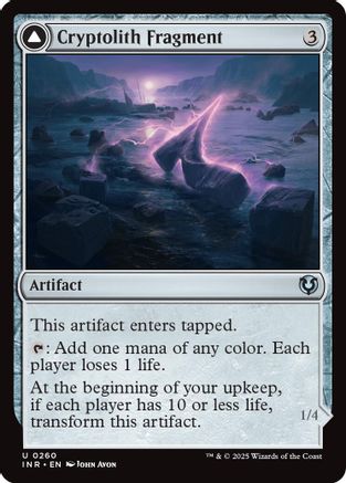 Cryptolith Fragment // Aurora of Emrakul (INR-260) - uncommon - Foil