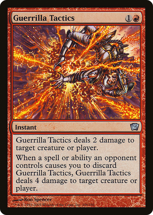 Guerrilla Tactics (9ED-196★) - uncommon - Foil