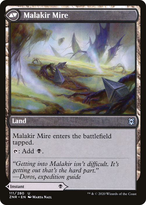 Malakir Rebirth // Malakir Mire (ZNR-111) - uncommon - Foil