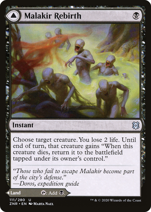 Malakir Rebirth // Malakir Mire (ZNR-111) - uncommon - Foil