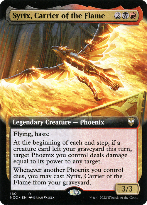 Syrix, Carrier of the Flame (NCC-180) - rare: (Extended Art)