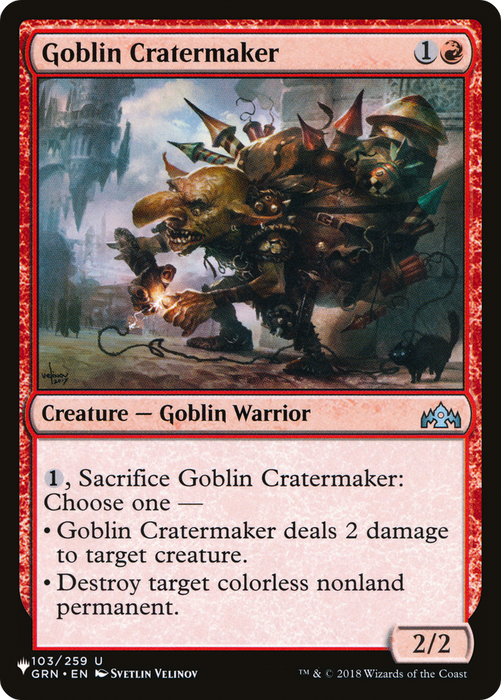 Goblin Cratermaker (LIST-GRN-103) - uncommon