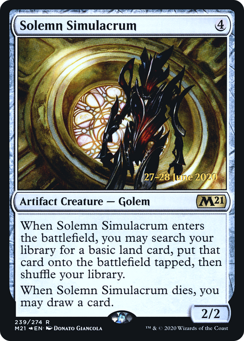 Solemn Simulacrum (PRE-239S) - rare - Foil