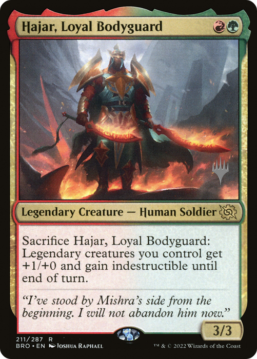 Hajar, Loyal Bodyguard (PPBRO-211P) - rare - Foil