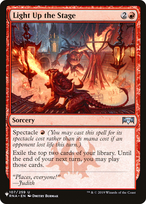 Light Up the Stage (LIST-RNA-107) - uncommon
