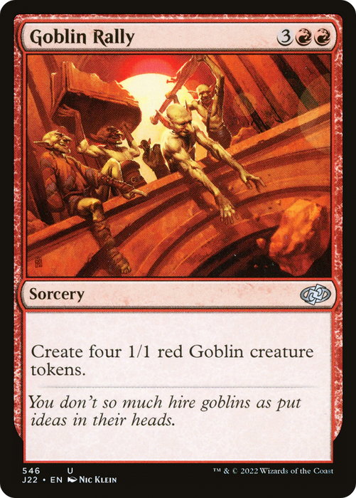 Goblin Rally (J22-546) - uncommon