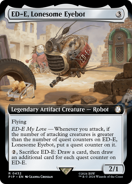ED-E, Lonesome Eyebot (PIP-432) - rare: (Extended Art) - Foil