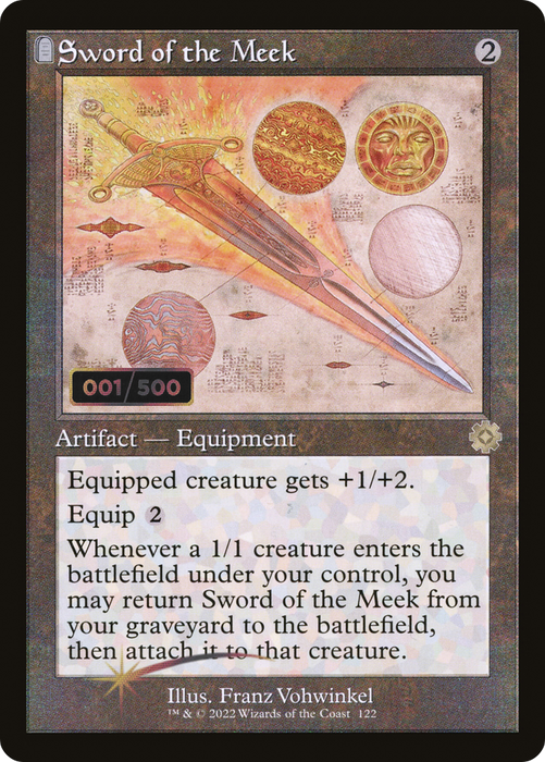 Sword of the Meek (BRR-122Z) - rare: (tombstone) - Foil