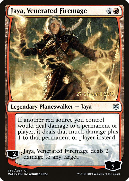 Jaya, Venerated Firemage (PRE-135S) - uncommon - Foil