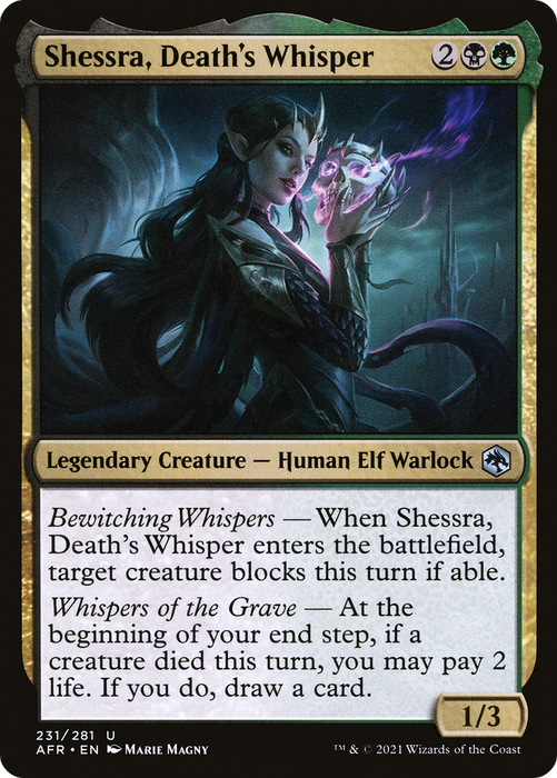 Shessra, Death's Whisper (AFR-231) - uncommon - Foil