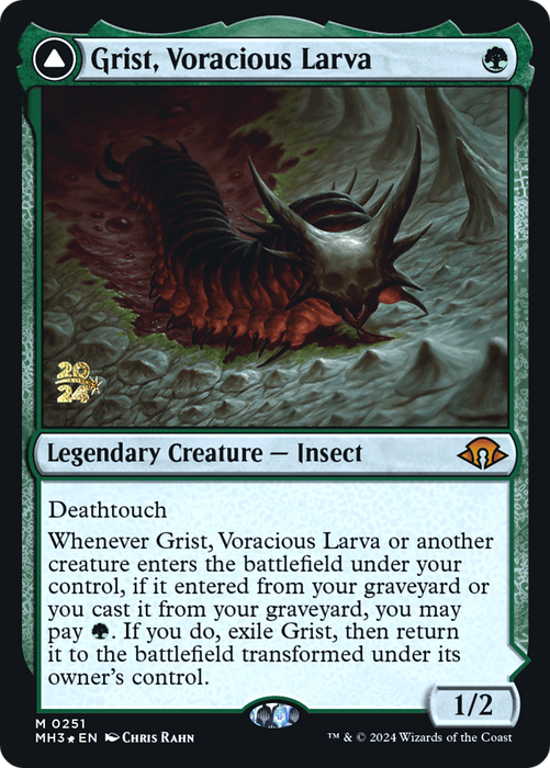 Grist, Voracious Larva // Grist, the Plague Swarm (PRE-251S) - mythic - Foil