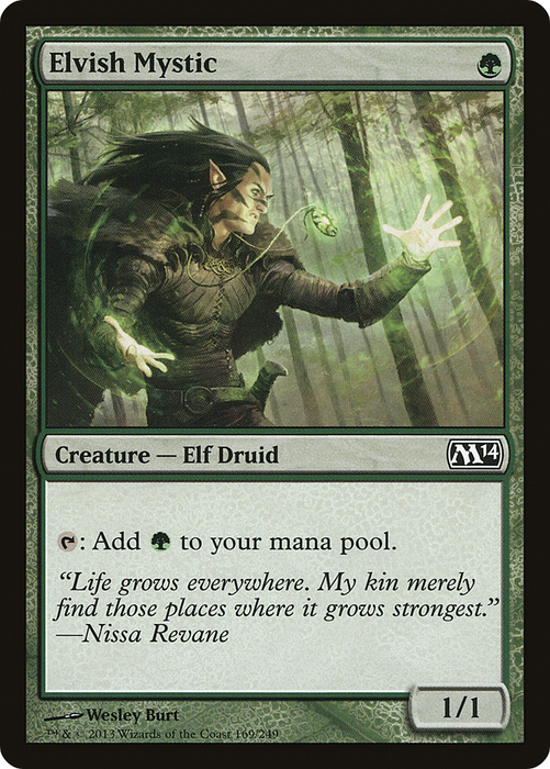 Elvish Mystic (M14-169) - common - Foil