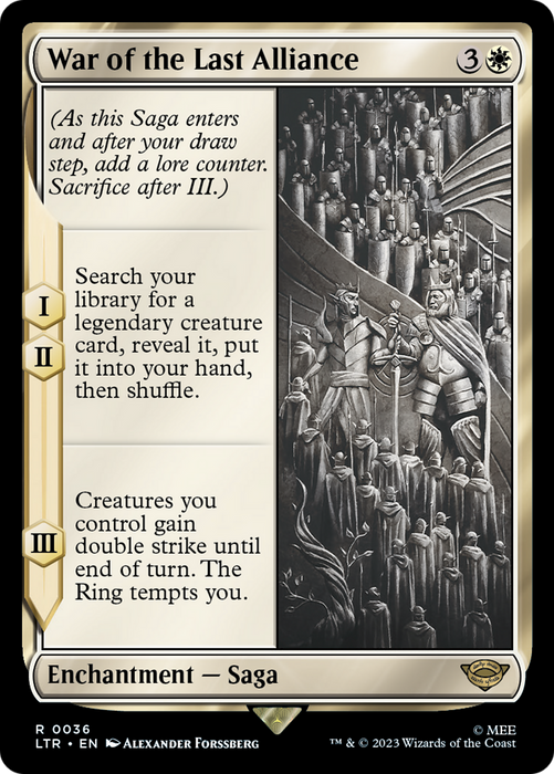 War of the Last Alliance (LTR-036) - rare