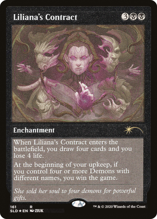 Liliana's Contract (SLD-161★) - rare - Etched Foil
