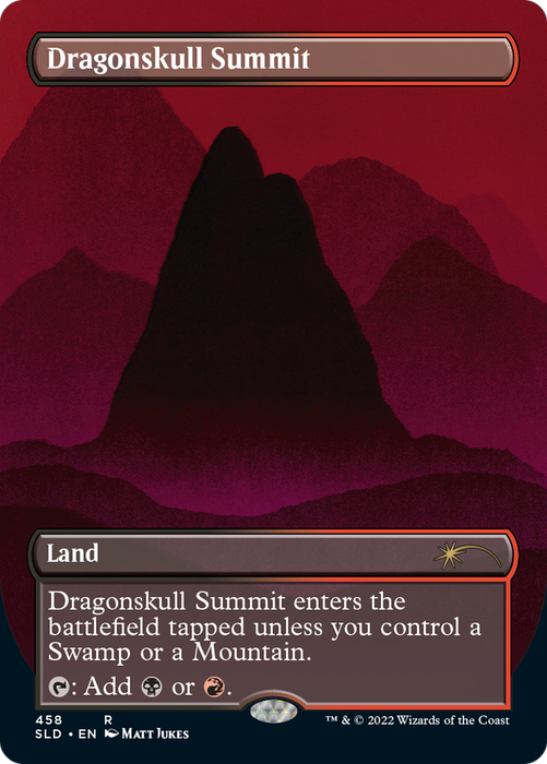 Dragonskull Summit (SLD-458) - rare (Borderless) - Foil