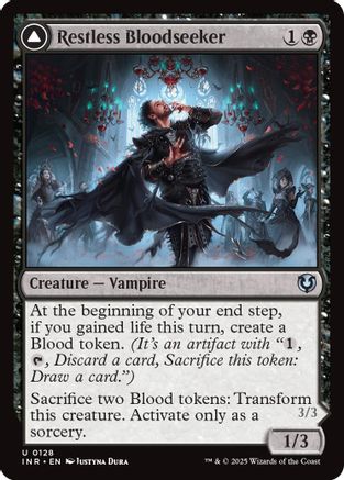 Restless Bloodseeker // Bloodsoaked Reveler (INR-128) - uncommon