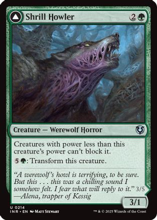 Shrill Howler // Howling Chorus (INR-214) - uncommon - Foil