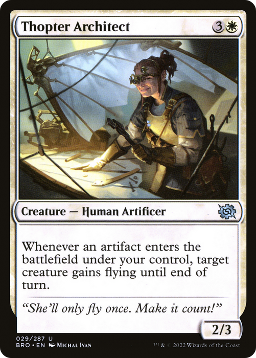 Thopter Architect (BRO-029) - uncommon - Foil