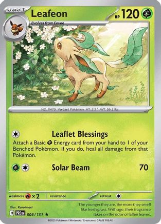 Leafeon (005/131) - SPE  - Rare - Holofoil