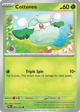 Cottonee (007/131) - SPE  - Common - Reverse Holofoil