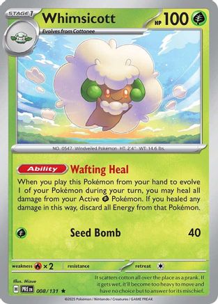 Whimsicott (008/131) - SPE  - Rare - Holofoil